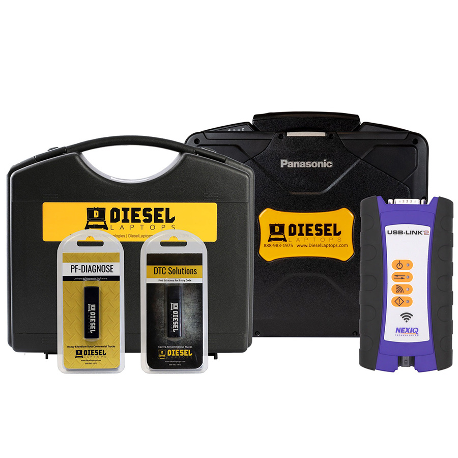 Universal Diesel Truck Diagnostic Tool and Scanner Laptop Kit